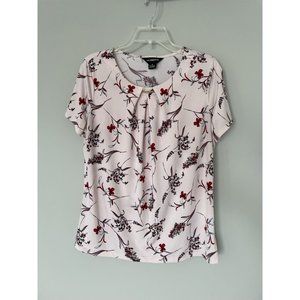 Beautiful Pink Flower Blouse - Liz Claiborne